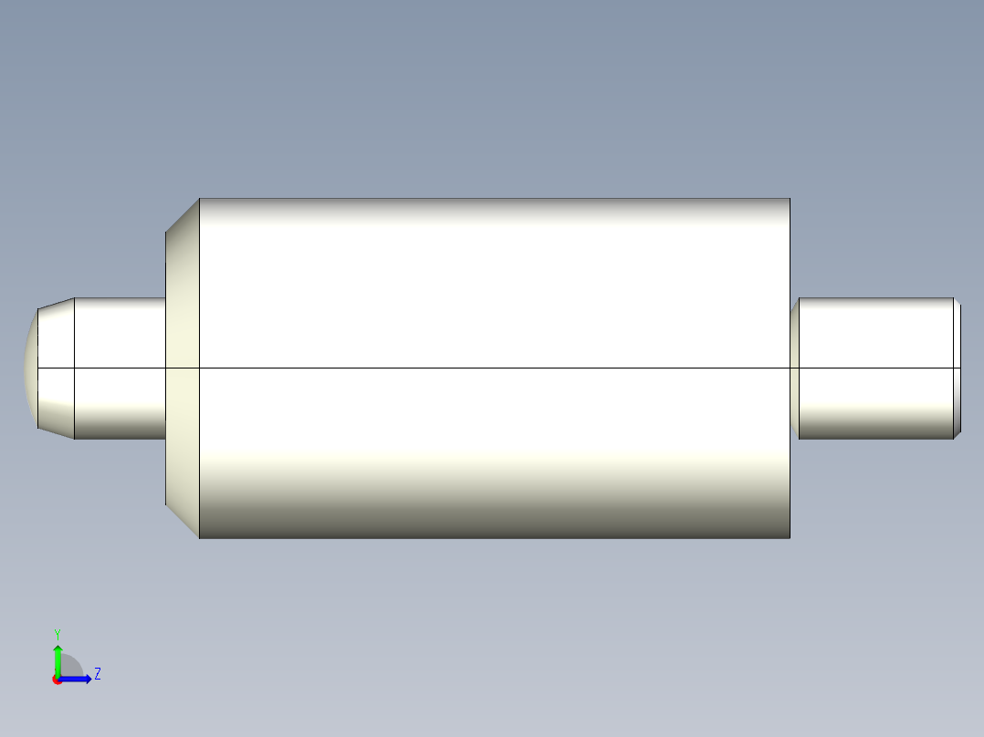 分割定位柱(焊接型)(無把手)2212-3D多系列多零件图纸模型左视图
