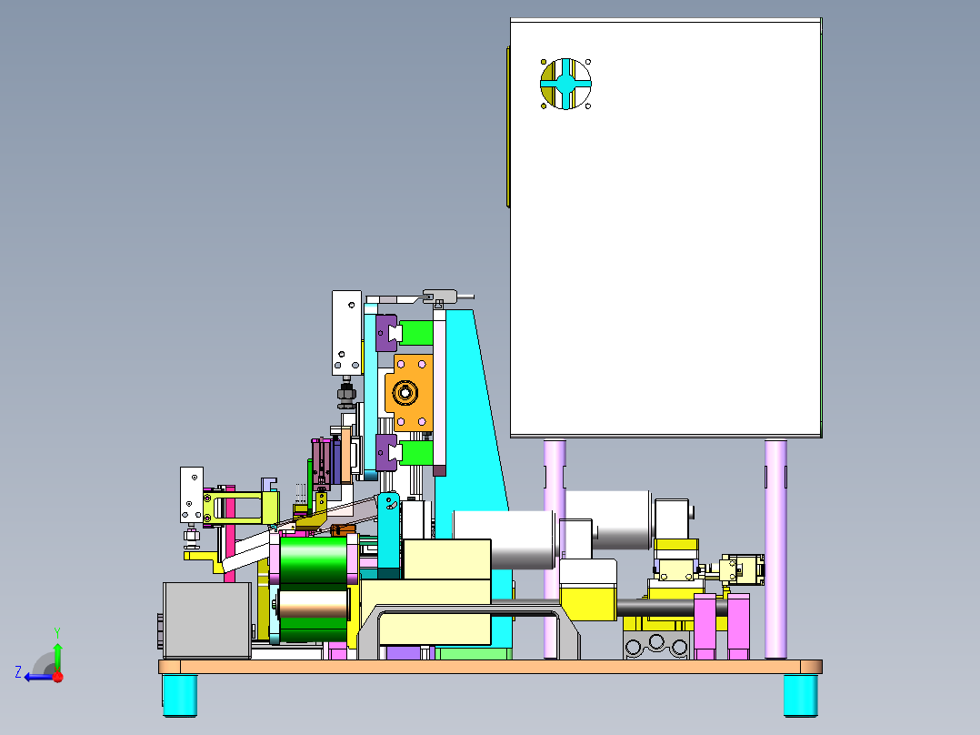 通电测试机CCD检测PIN外观尺寸右视图