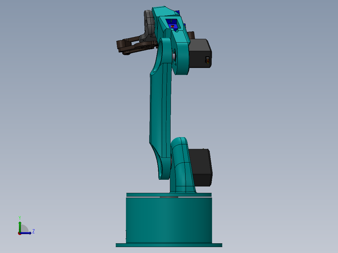 使用ESB进行机器人手臂模拟左视图