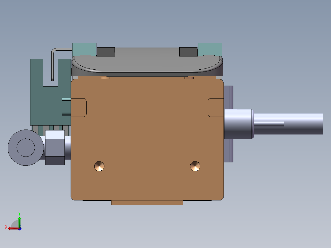 MCH丝杆全封闭MCH5M-BC-100W后视图