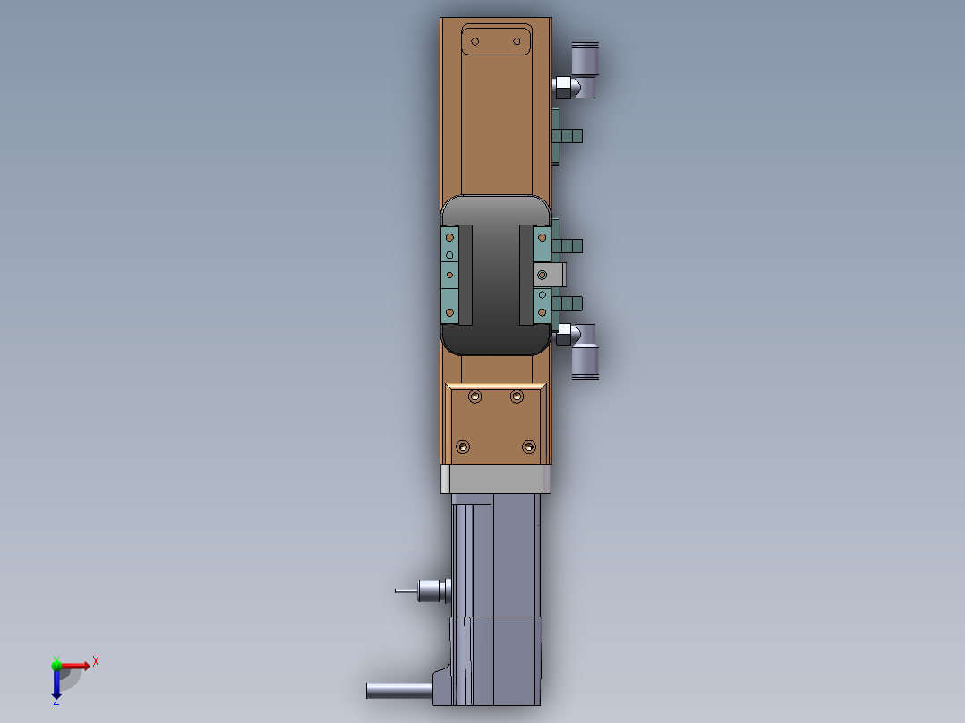 MCH丝杆全封闭MCH5M-BC-100W俯视图