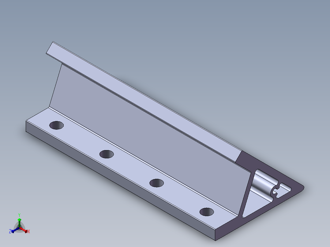 铝型材及其附件3.31.80.45.180.SLDPRT正等轴测图