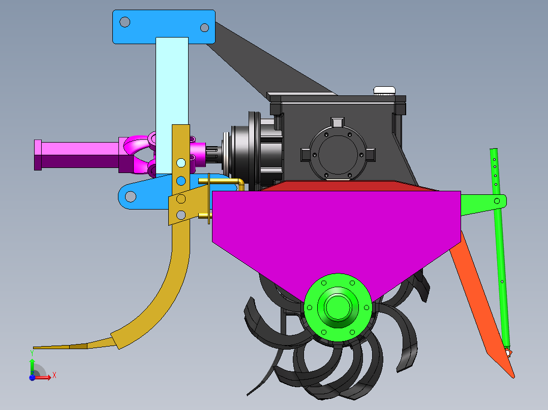 基于SW旋耕深松机设计1440984==500前视图
