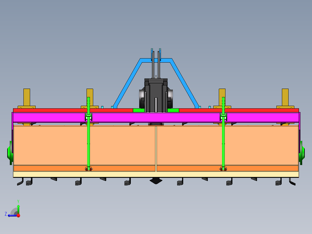 基于SW旋耕深松机设计1440984==500右视图