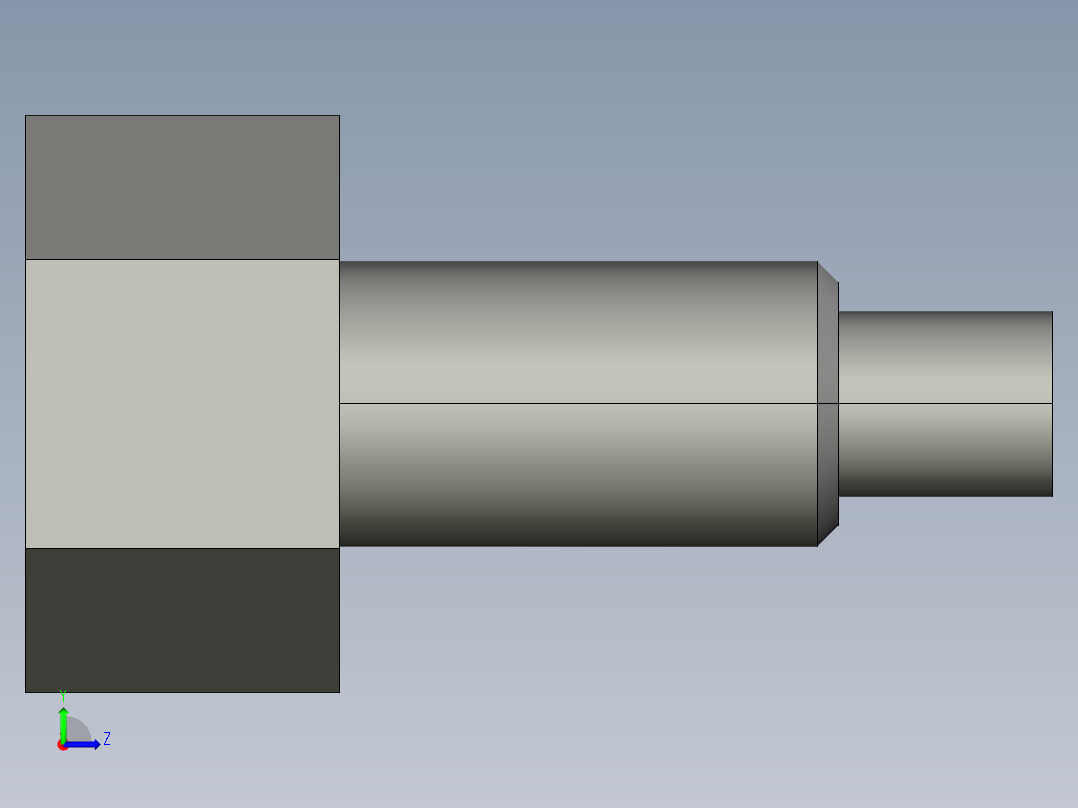 基恩士FU-77TZ_kc图纸模型左视图