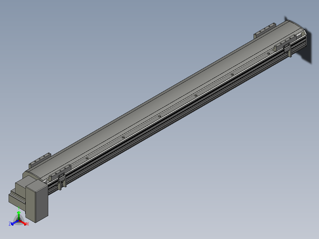 直线模组WG-LHB12-S1200-RD设计图纸
