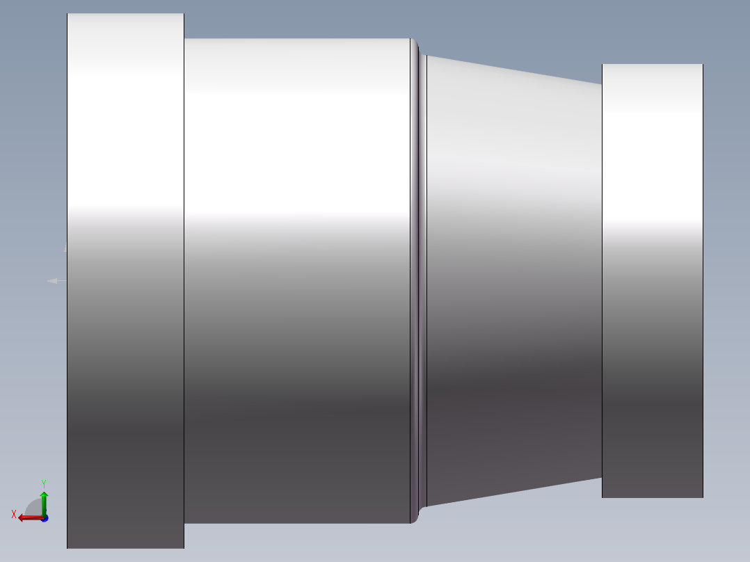管箍-异径有边 DN20-DN15后视图