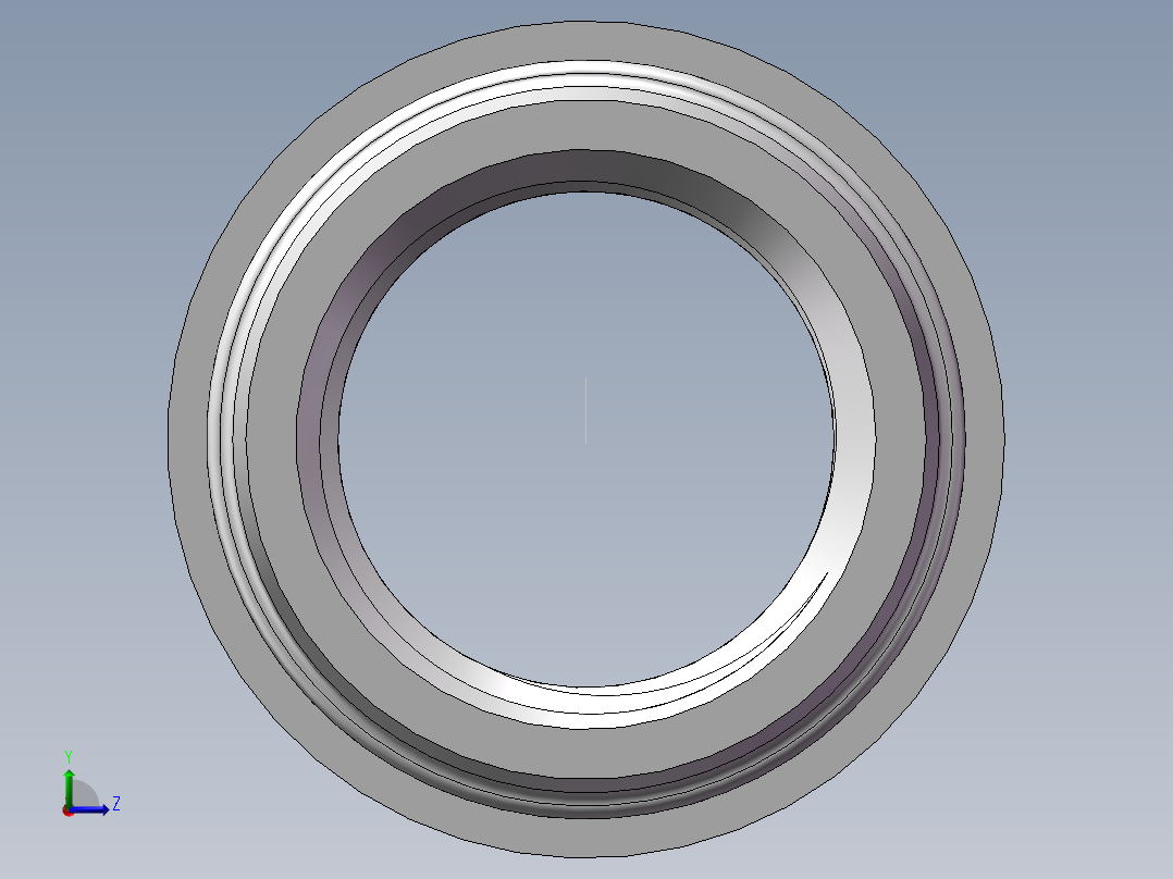 管箍-异径有边 DN20-DN15左视图