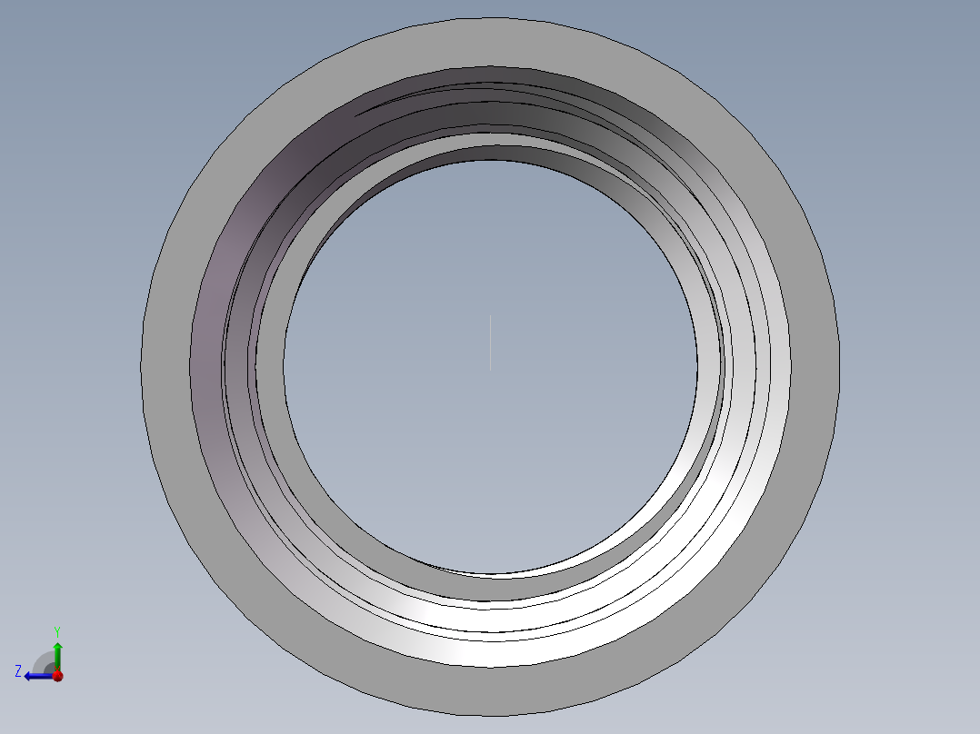 管箍-异径有边 DN20-DN15右视图