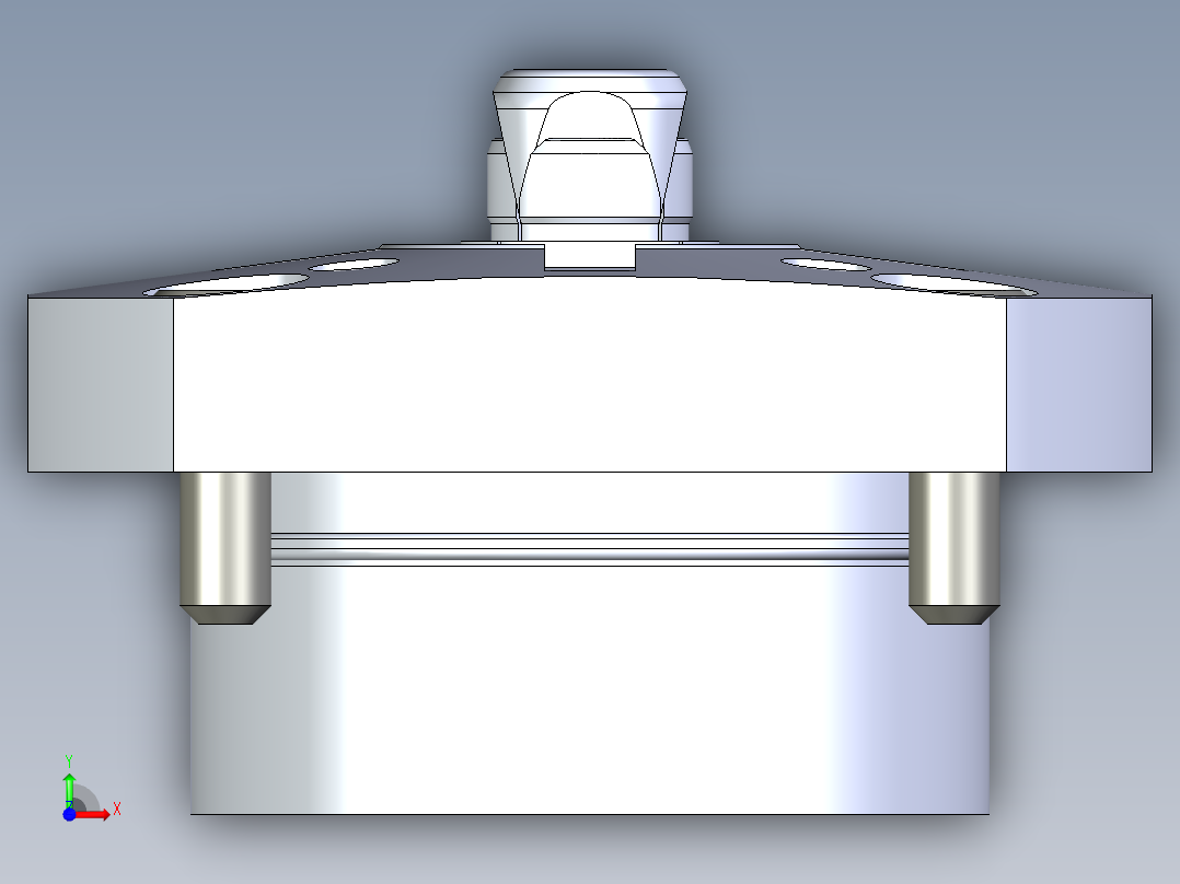 KOSMEKSFH3140-G多系列多零件图纸模型前视图