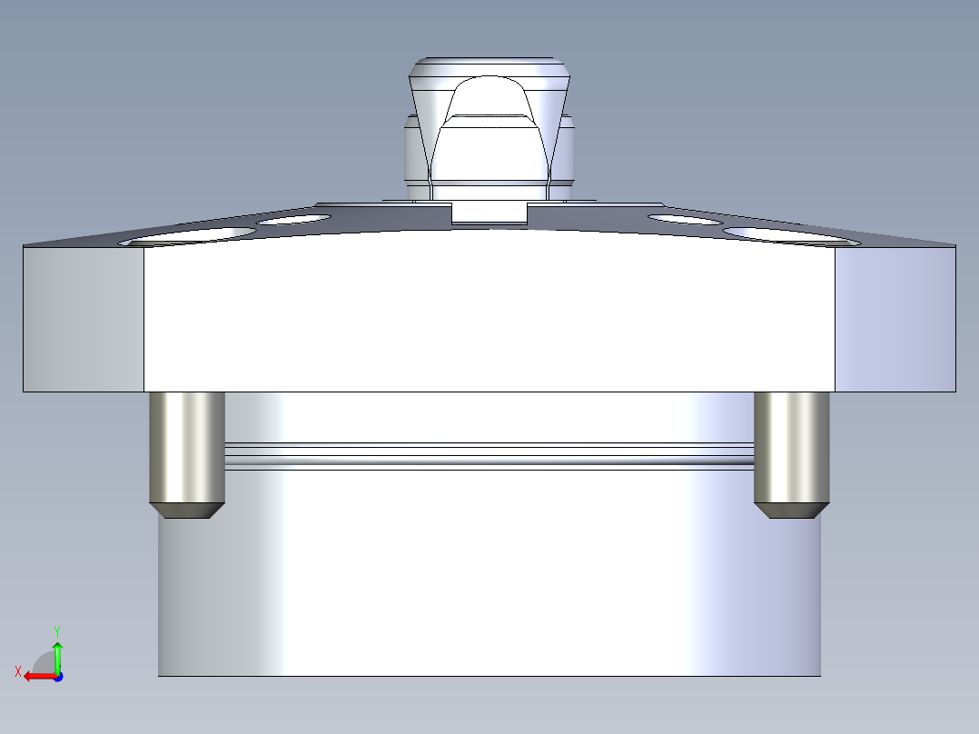 KOSMEKSFH3140-G多系列多零件图纸模型后视图