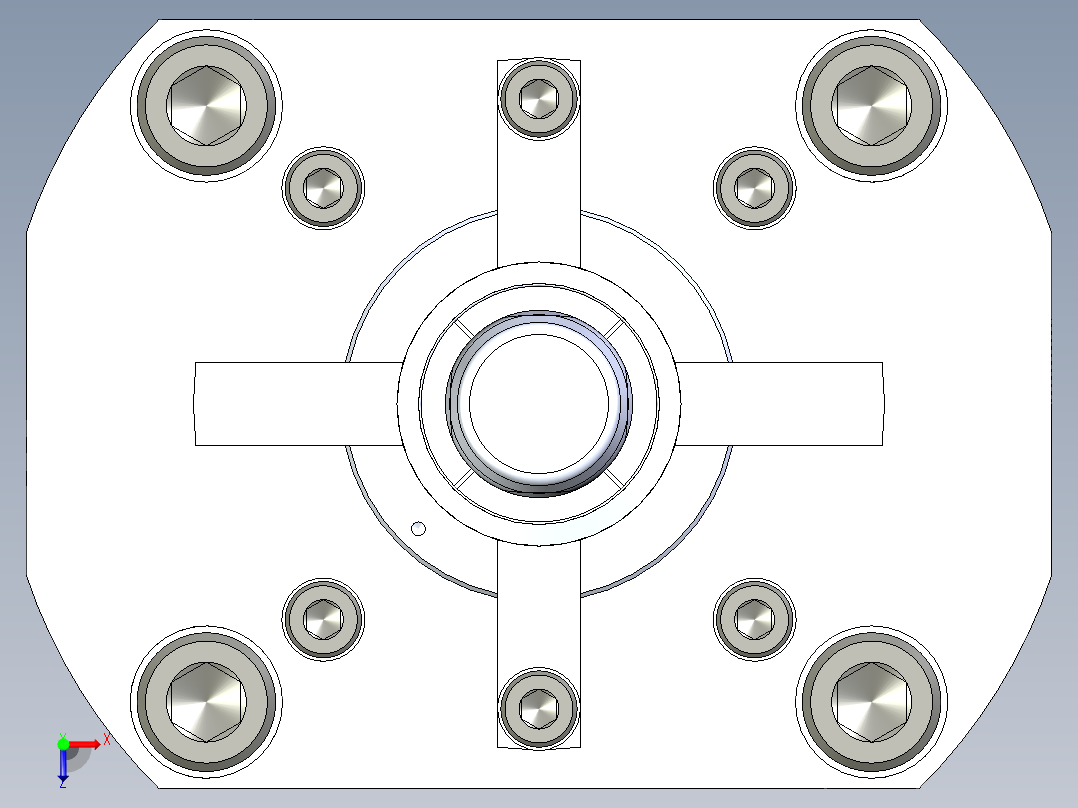 KOSMEKSFH3140-G多系列多零件图纸模型俯视图