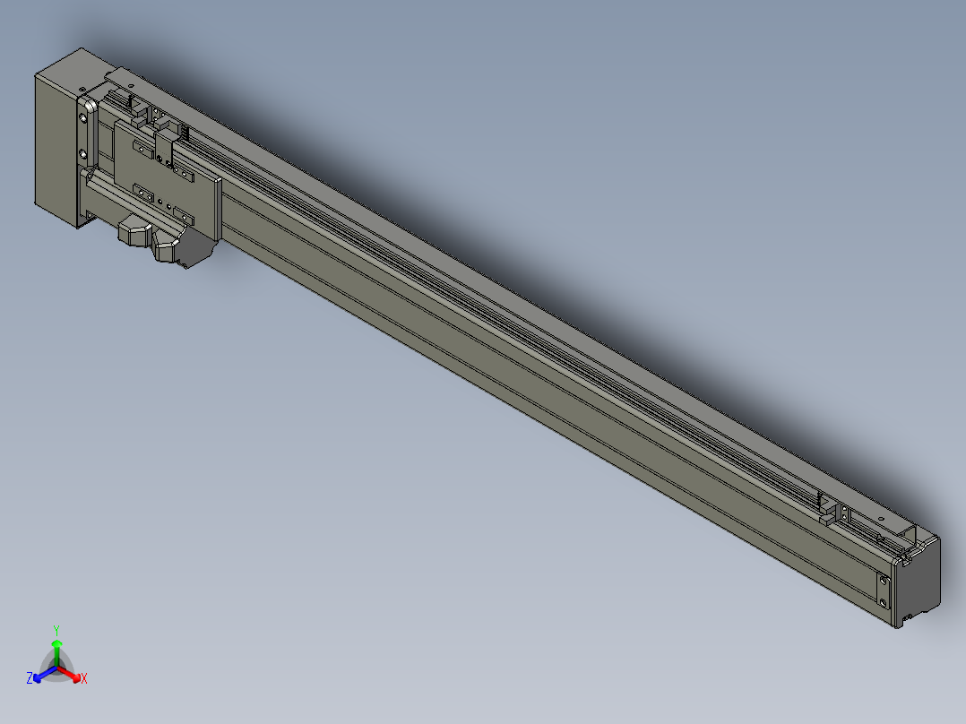 VF丝杆传动-一般环境VT5-S600-BL正等轴测图