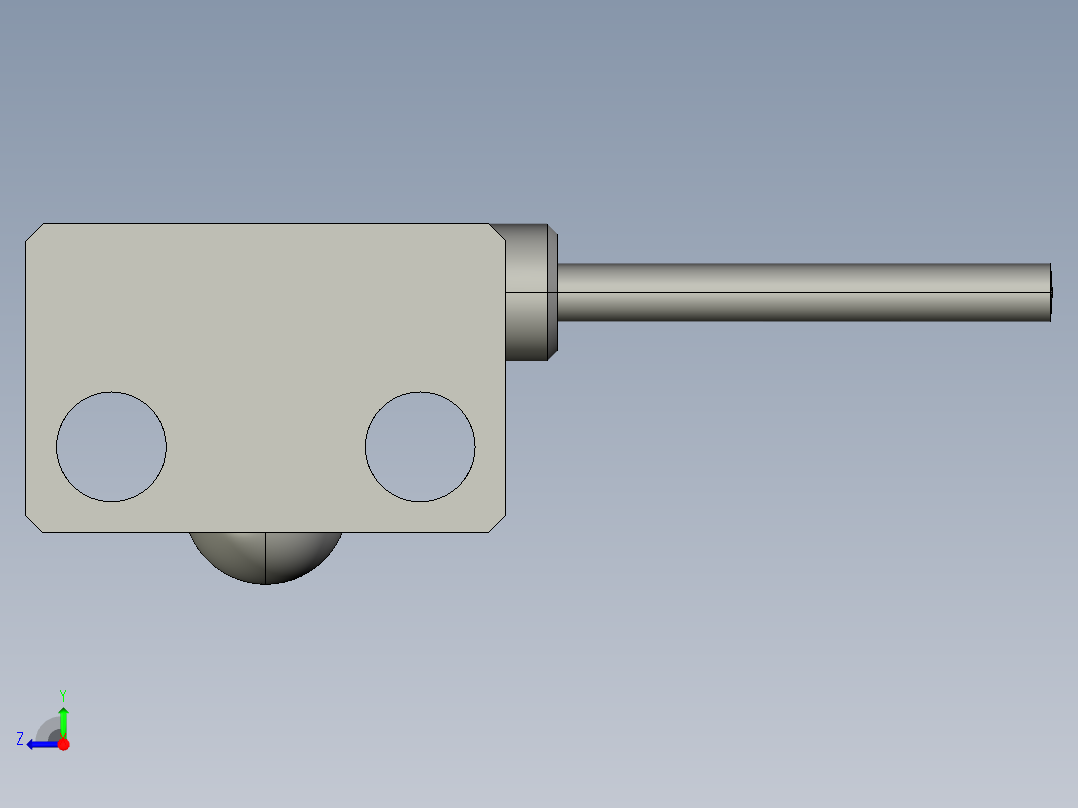 基恩士PS-55_kc图纸模型右视图