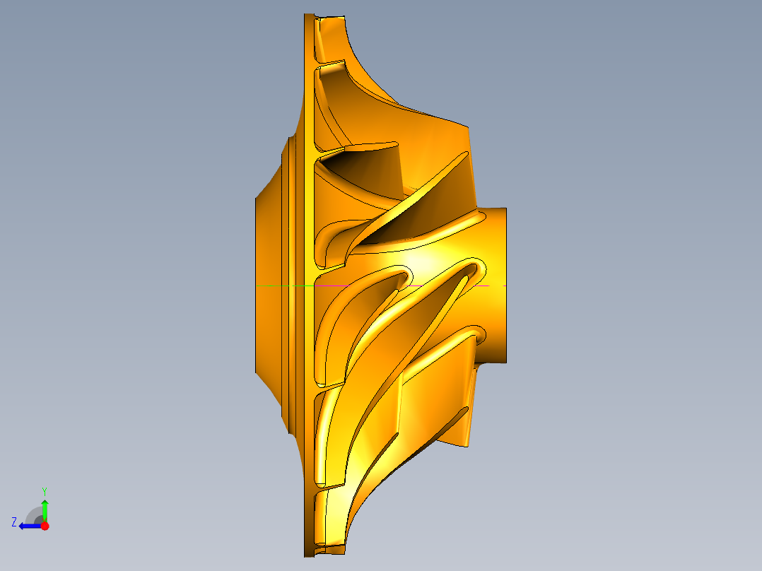 离心压气机试验台设计-右视图