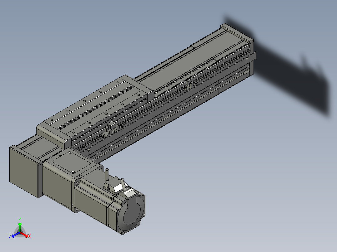 欧规系列-LB8-L150-S200-BL-ZP75-C3正等轴测图