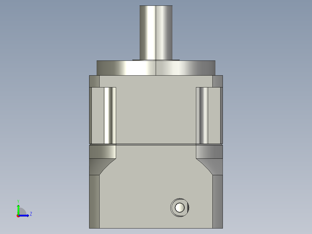 斜齿PGH090-L1 19-70-90-M5 输出PCD105.STEP左视图
