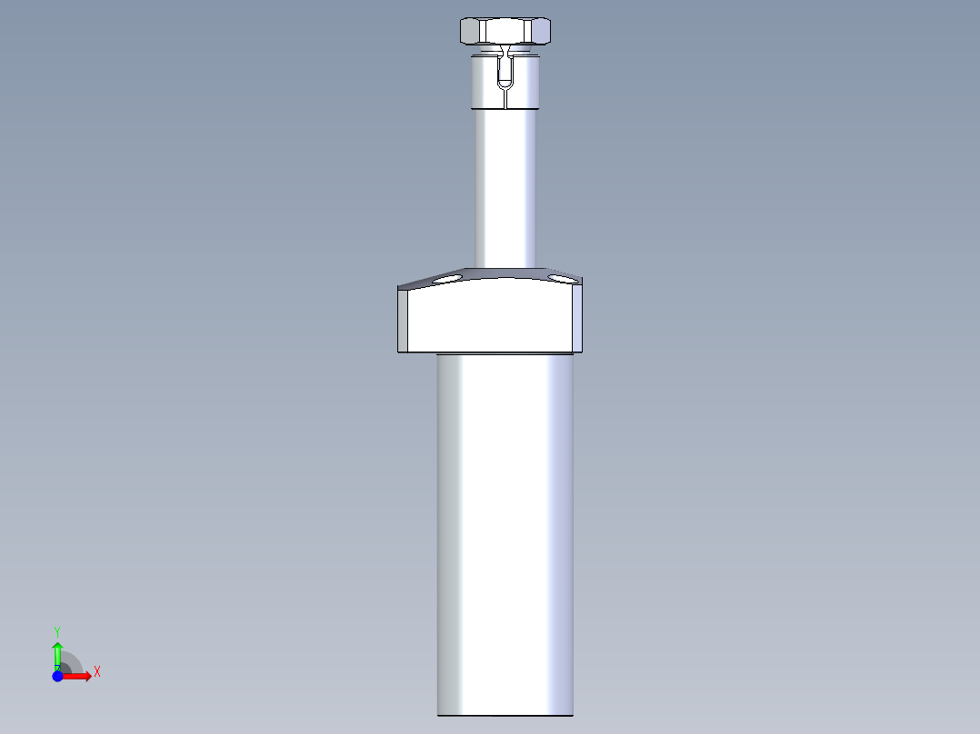 KOSMEKLHA0400-SR-Q35多系列多零件图纸模型前视图