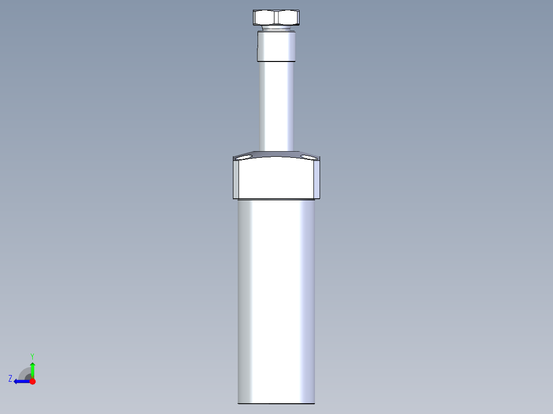 KOSMEKLHA0400-SR-Q35多系列多零件图纸模型右视图
