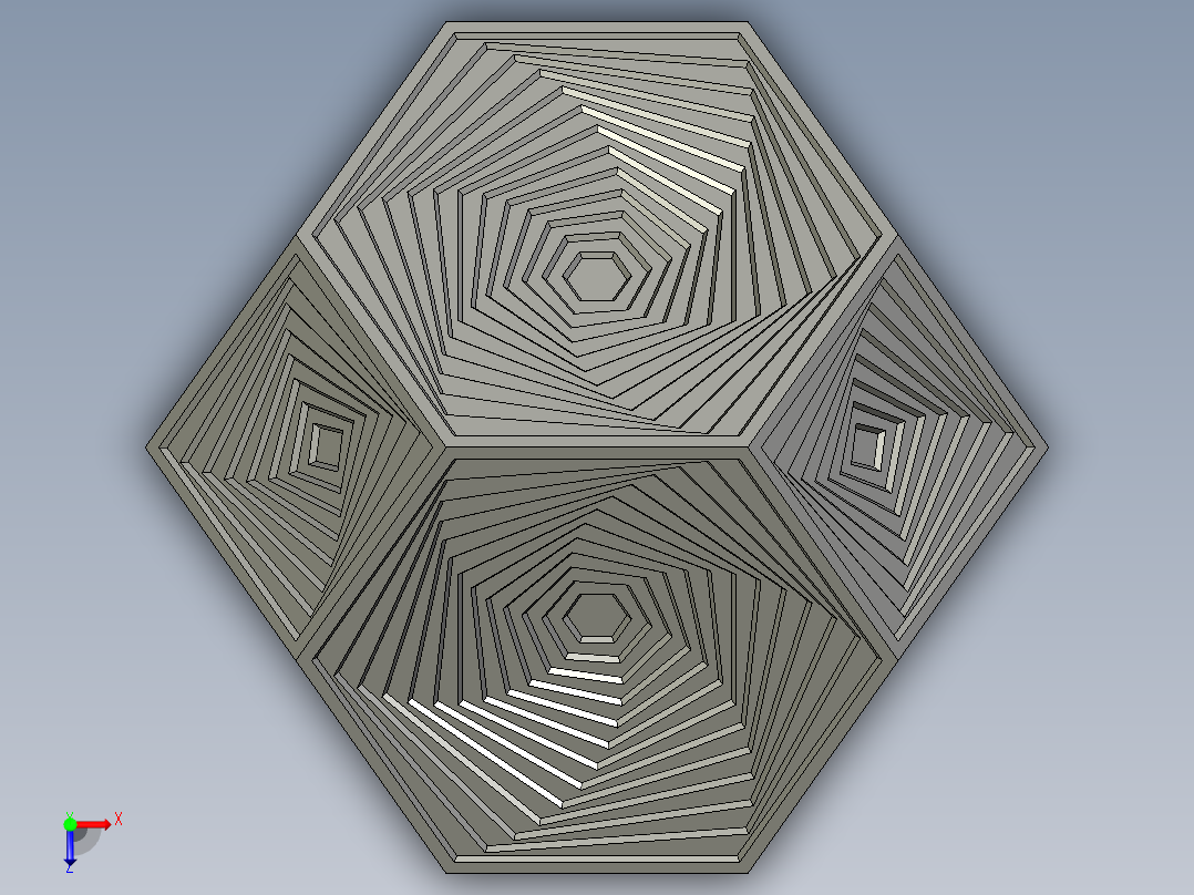 艺术六面体俯视图