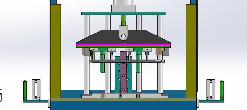 AL头道D条定长打孔一体机（sw18可编辑+工程图）