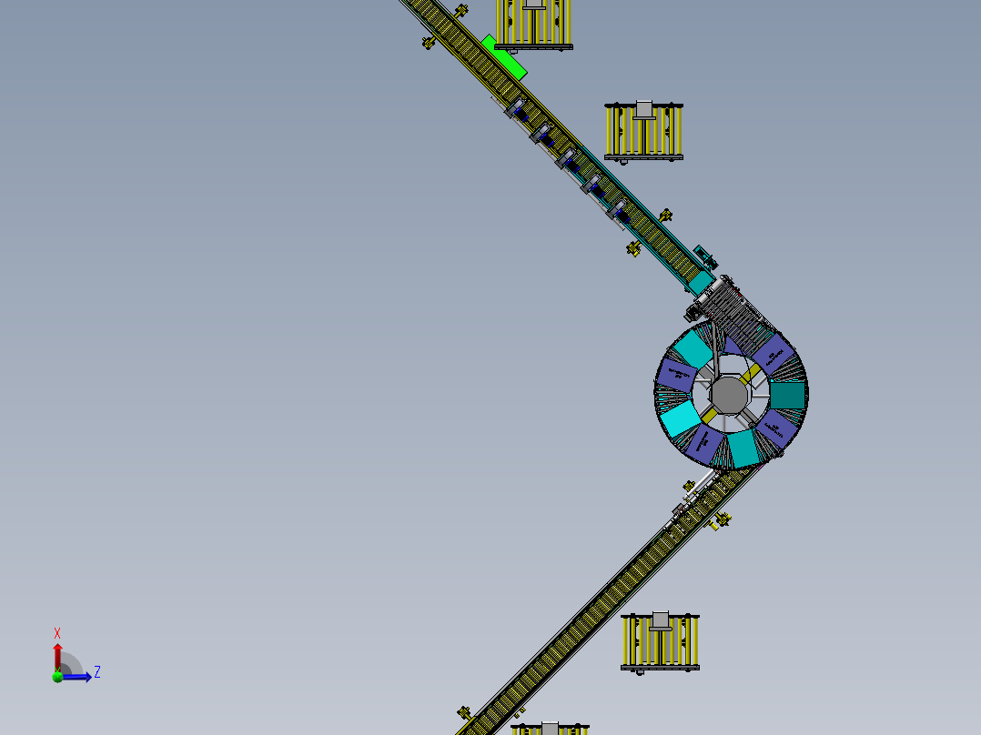自动升降环形动力生产称重线sw17可编辑