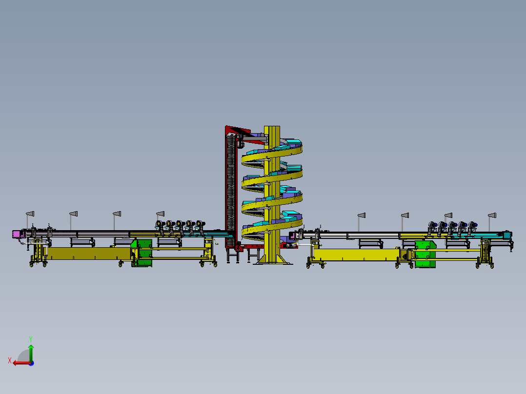 自动升降环形动力生产称重线sw17可编辑后视图