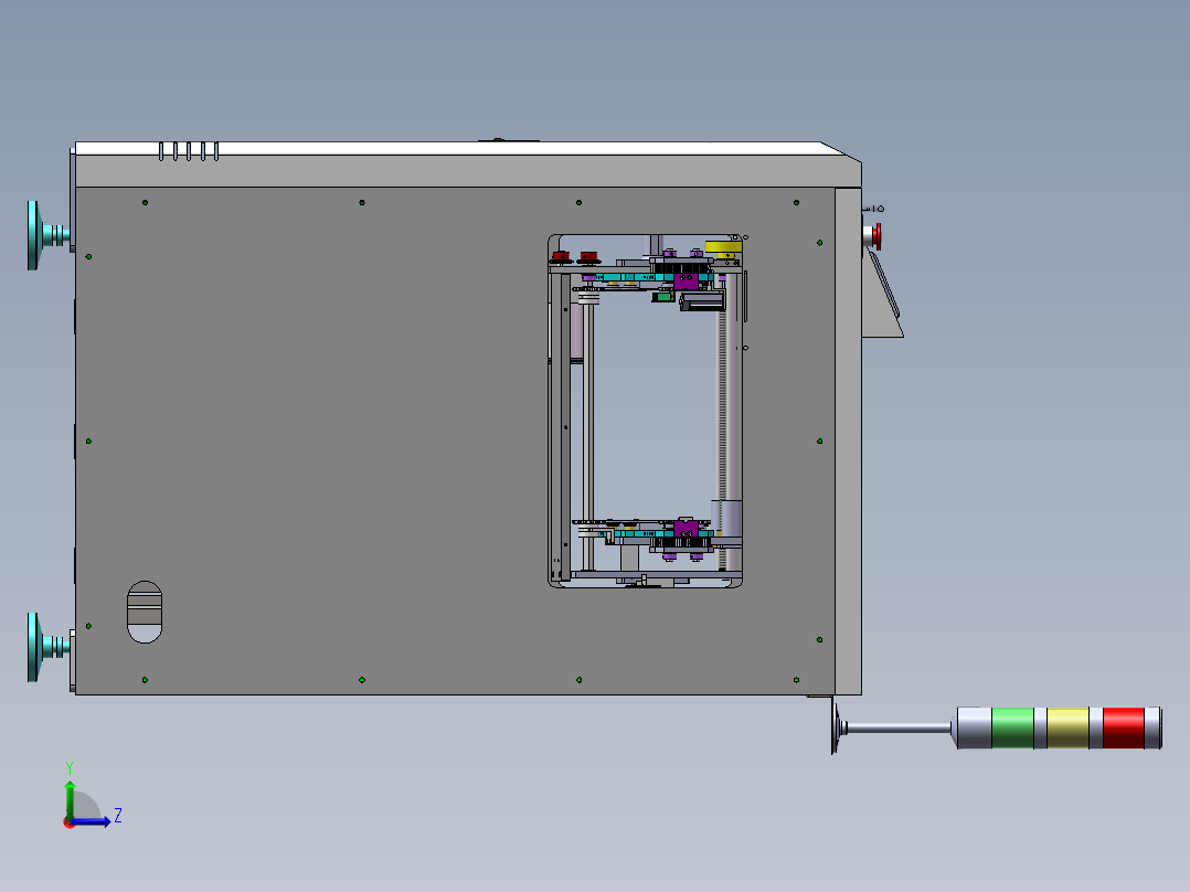PCB板翻板机sw21可编辑左视图
