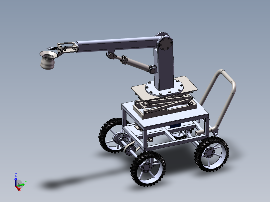 苹果采摘机SW三维图