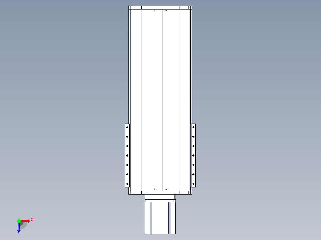 东锦丝杆传动-直线滑台模组DH270-C-L10-S400-BC-T1000W-C3俯视图