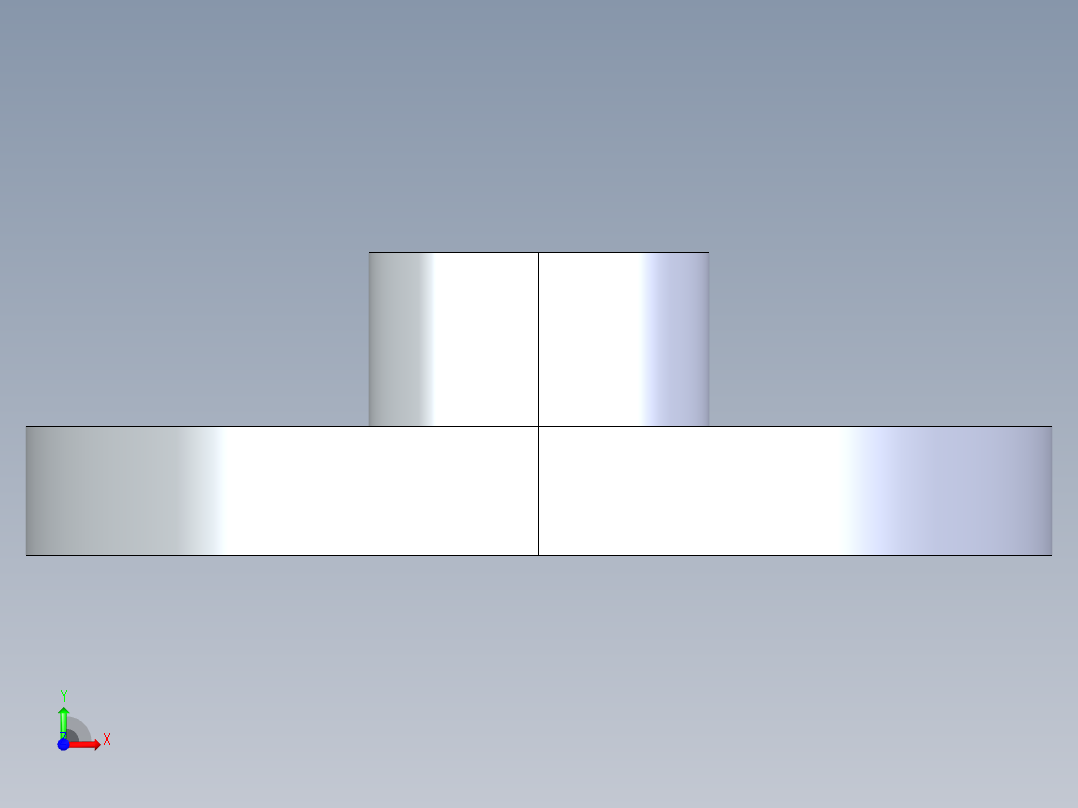 CPVC管件23-Sch80_Flange One-Piece_SOC_9851-005_0.5in前视图