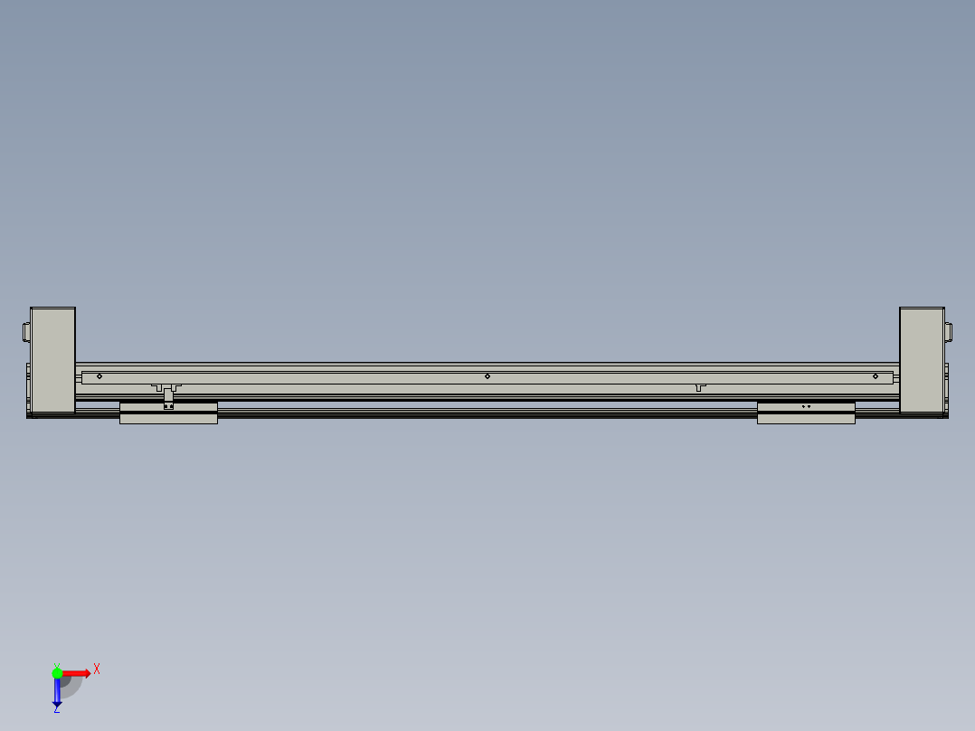 威洛博双电机滑台-VBF14S2-L50-S750-BD-P40-C6俯视图
