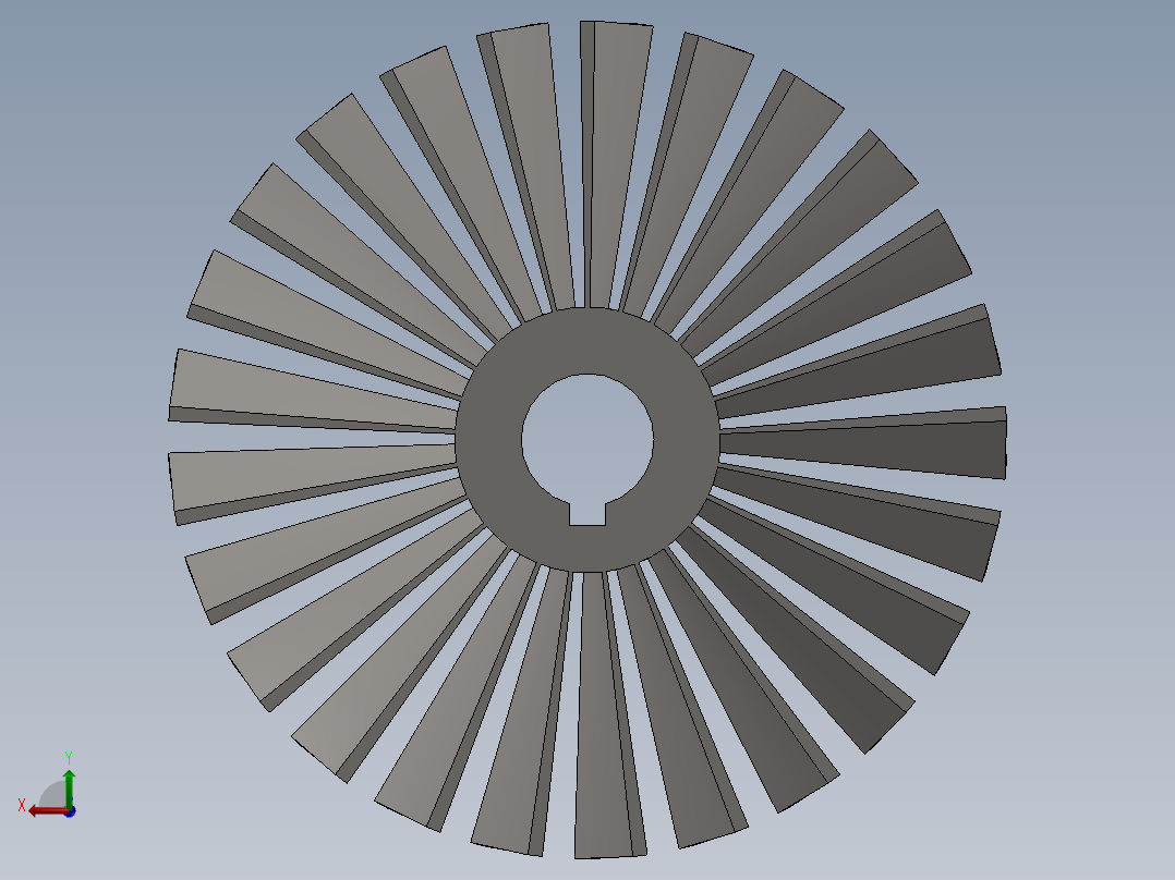 涡轮 叶片 涡扇 (35)后视图