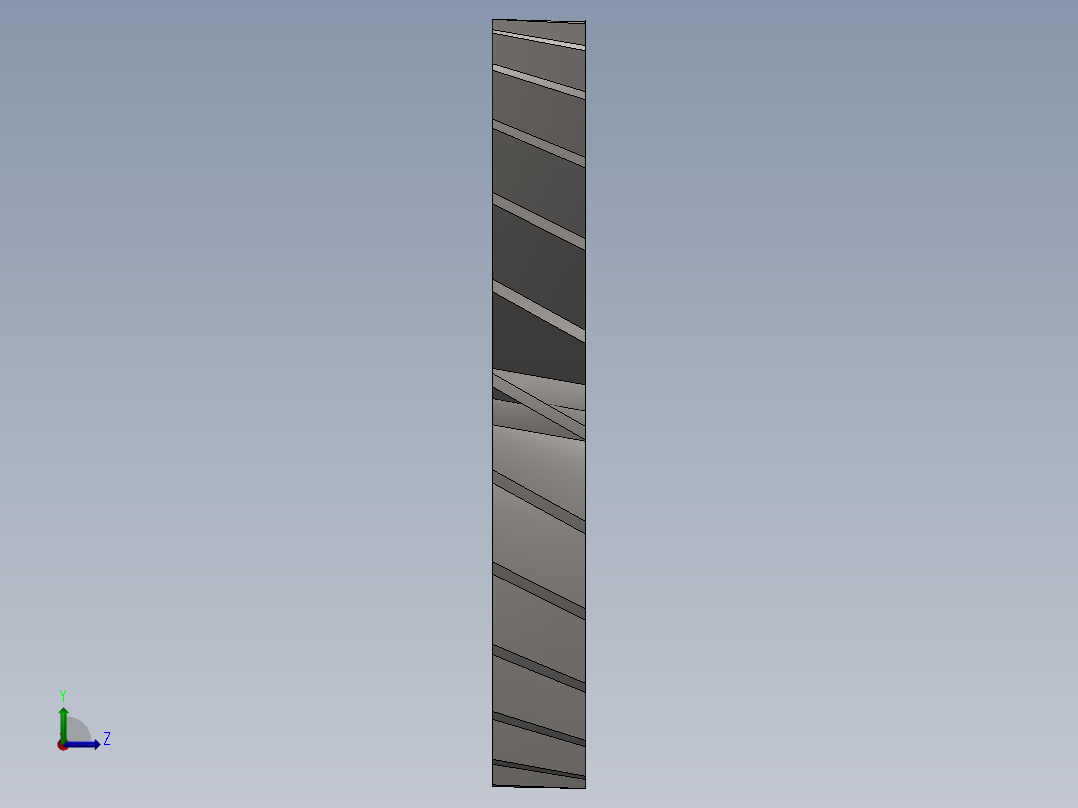 涡轮 叶片 涡扇 (35)左视图