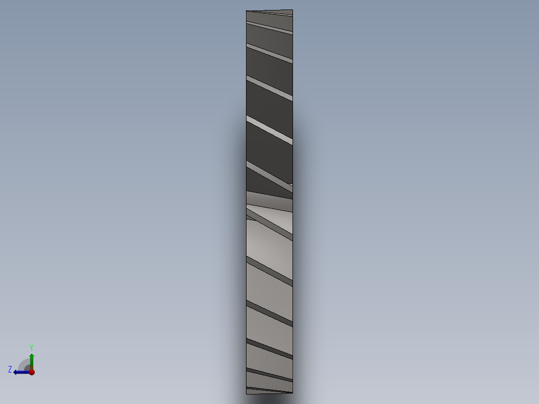 涡轮 叶片 涡扇 (35)右视图