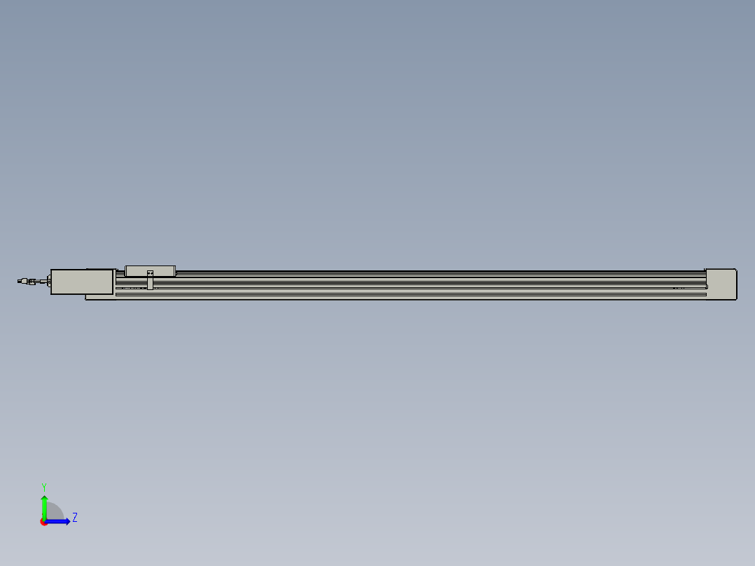 威洛博直线电机模组EB6-L70-S1350-BL-P40-MS3左视图