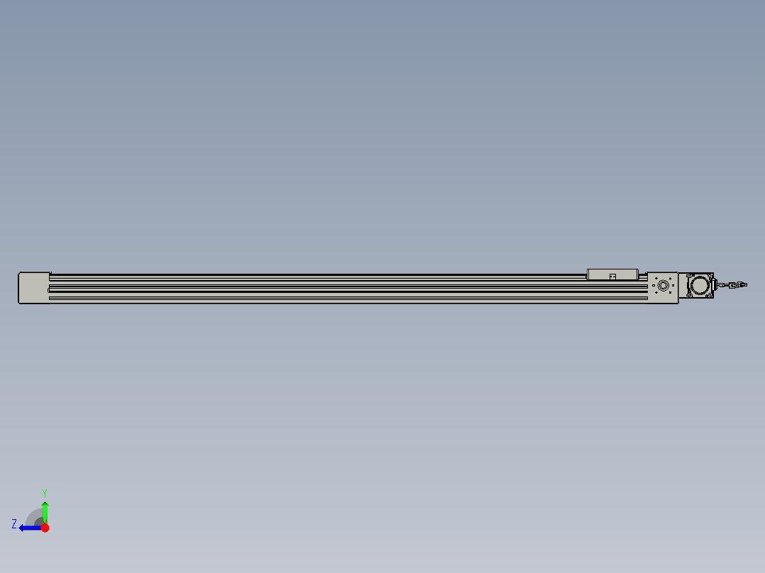 威洛博直线电机模组EB6-L70-S1350-BL-P40-MS3右视图