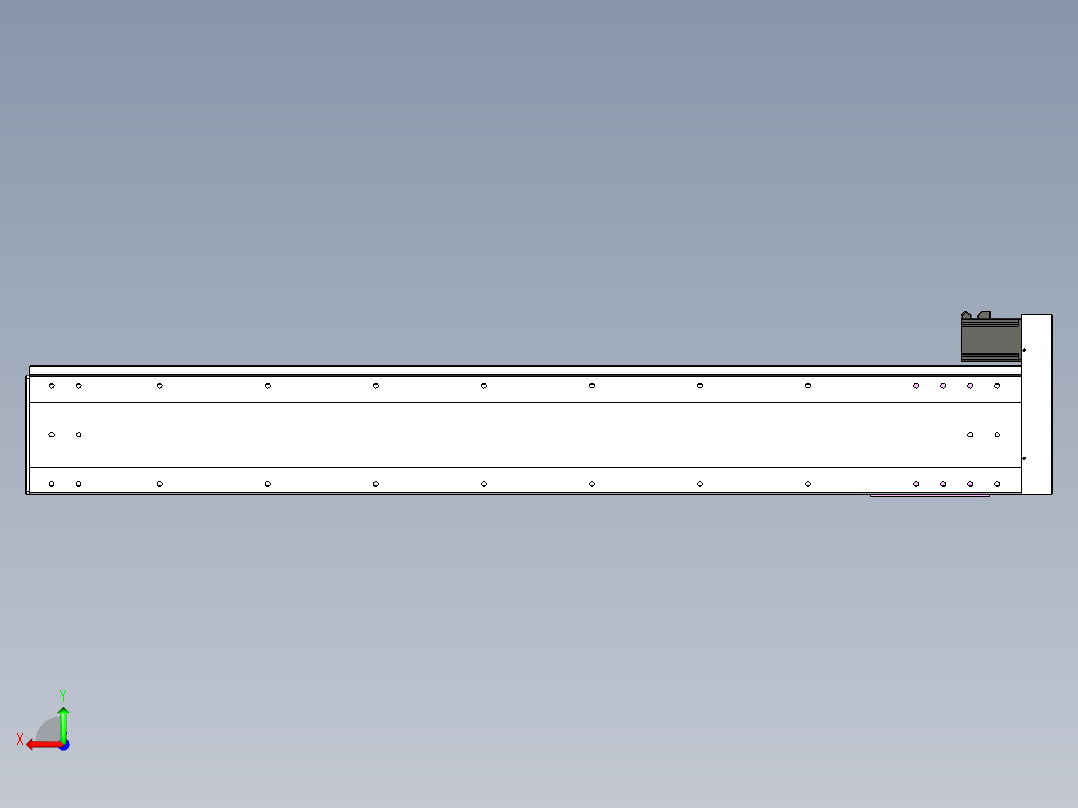 VF丝杆传动-一般环境VF22-L20-C-S1500-BR-P75-C4后视图