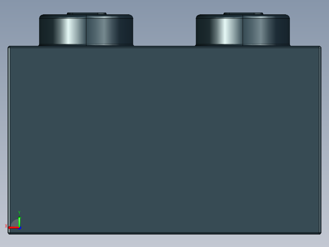 乐高套装 4421基本积木-300326 Black Brick 2 x 2.STEP后视图