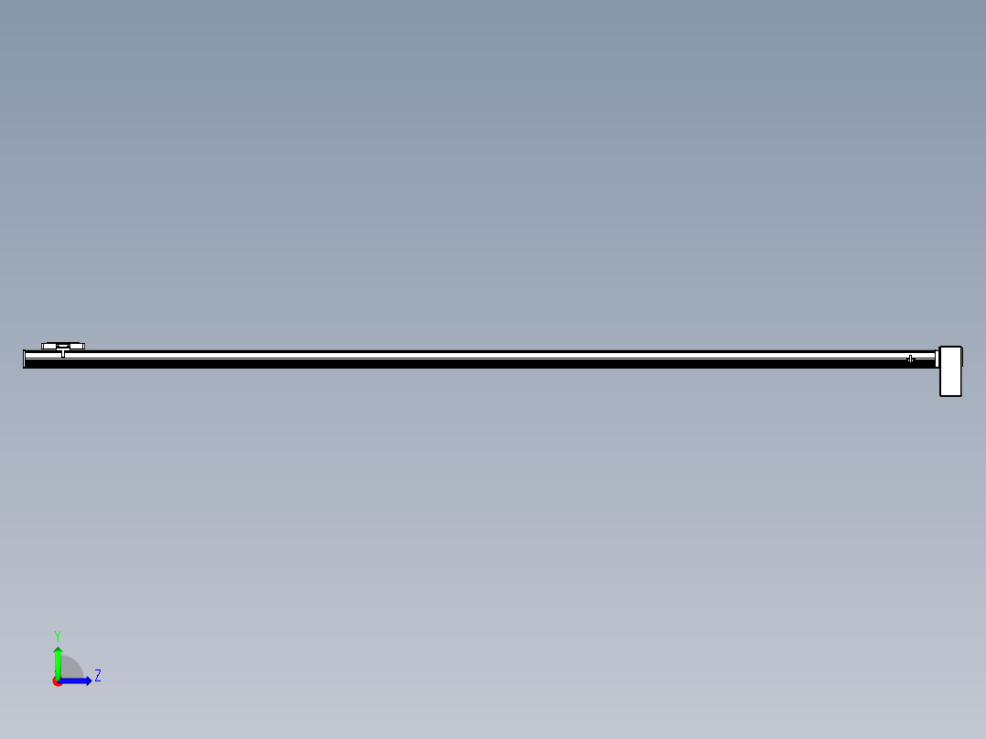 同步带全封闭直线模组TPA-HCB-105D-90-L2550-LP-Y-P20-N3左视图