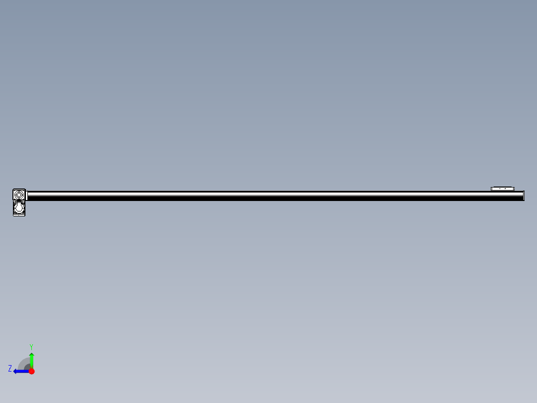 同步带全封闭直线模组TPA-HCB-105D-90-L2550-LP-Y-P20-N3右视图