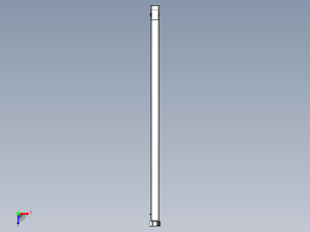 同步带全封闭直线模组TPA-HCB-105D-90-L2550-LP-Y-P20-N3俯视图