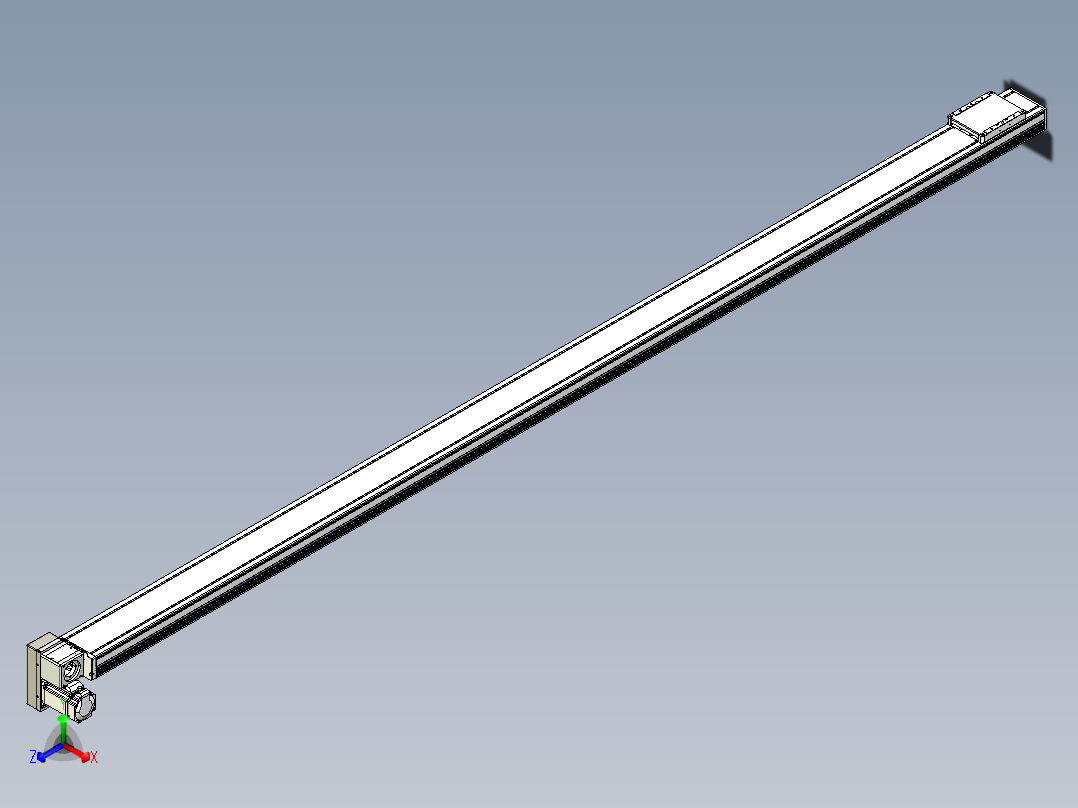 同步带全封闭直线模组TPA-HCB-105D-90-L2550-LP-Y-P20-N3正等轴测图
