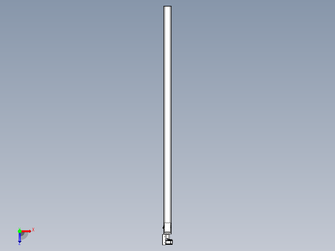 同步带全封闭直线模组TPA-HCB-105D-90-L2950-ML-C-P20-N3俯视图