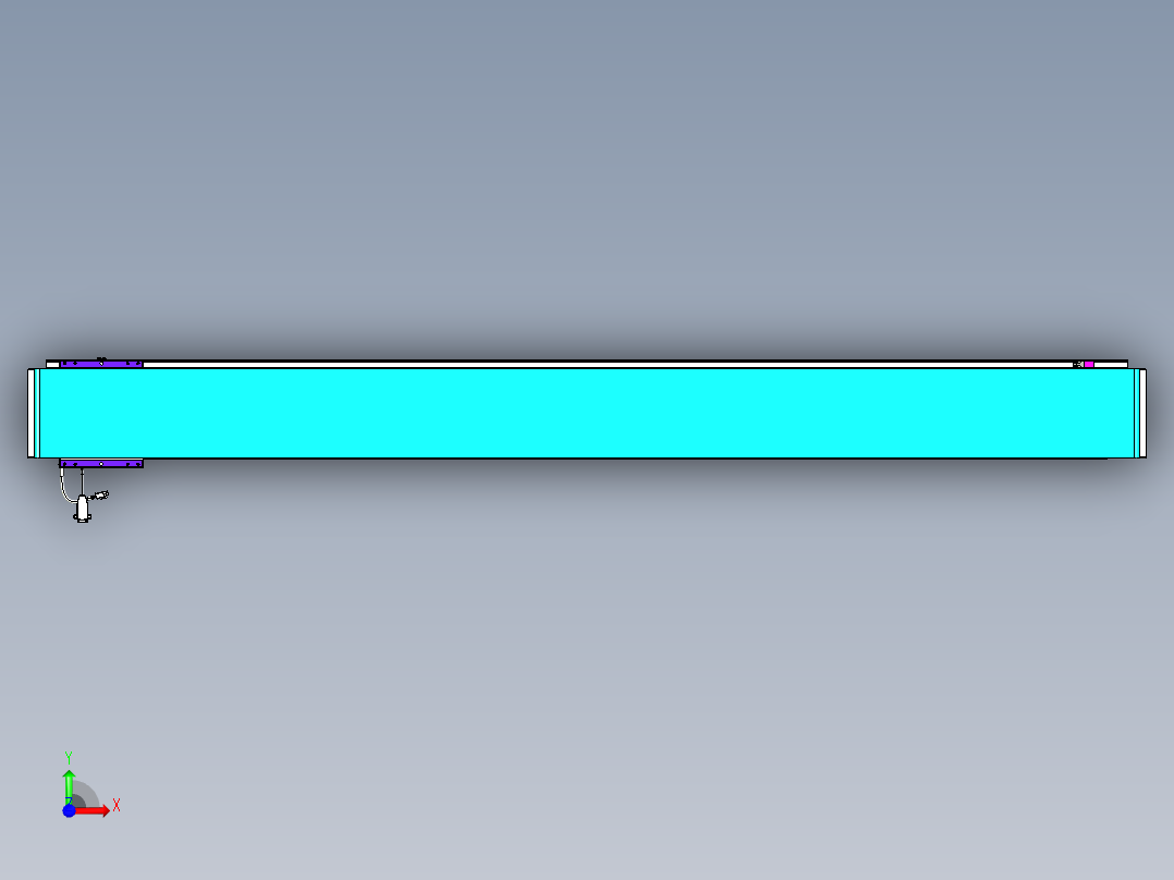 威洛博VL系列直线电机模组-VL17E2-S1850前视图
