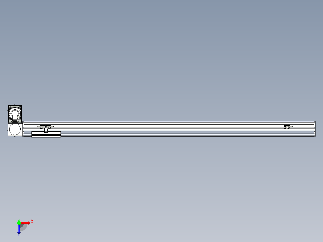同步带滑台-半封闭B13H-L45-S1150-LD-P40-D3俯视图
