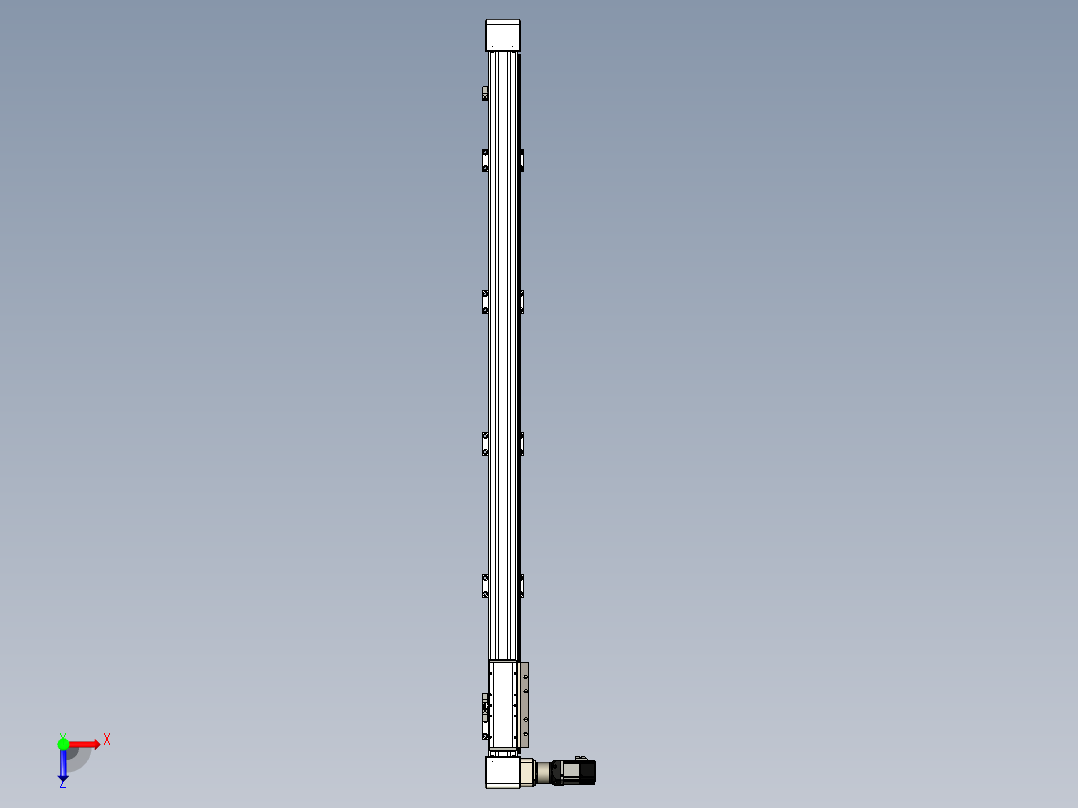 同步带滑台-欧规B8H-L176-S1700-L-ZP40-D3-N5俯视图