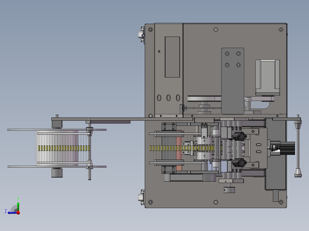 电容剪脚折弯（sw18可编辑+工程图+bom）右视图