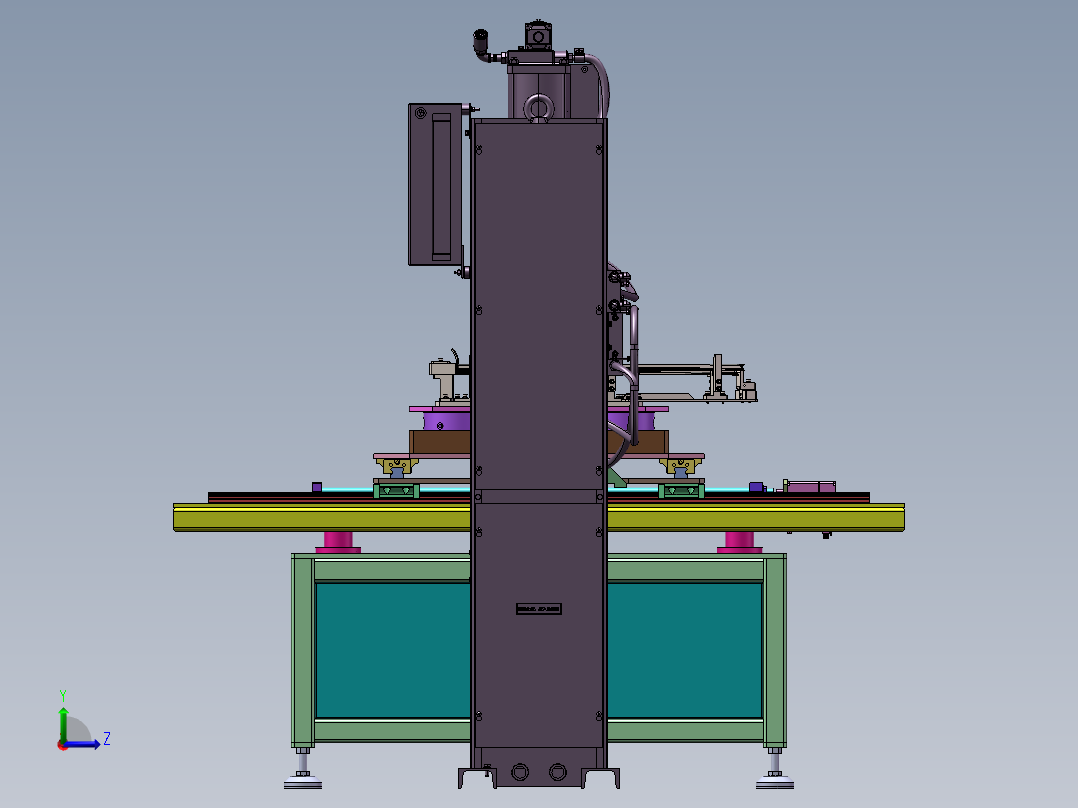 凸焊机送料工装治具工作台sw2020可编辑左视图