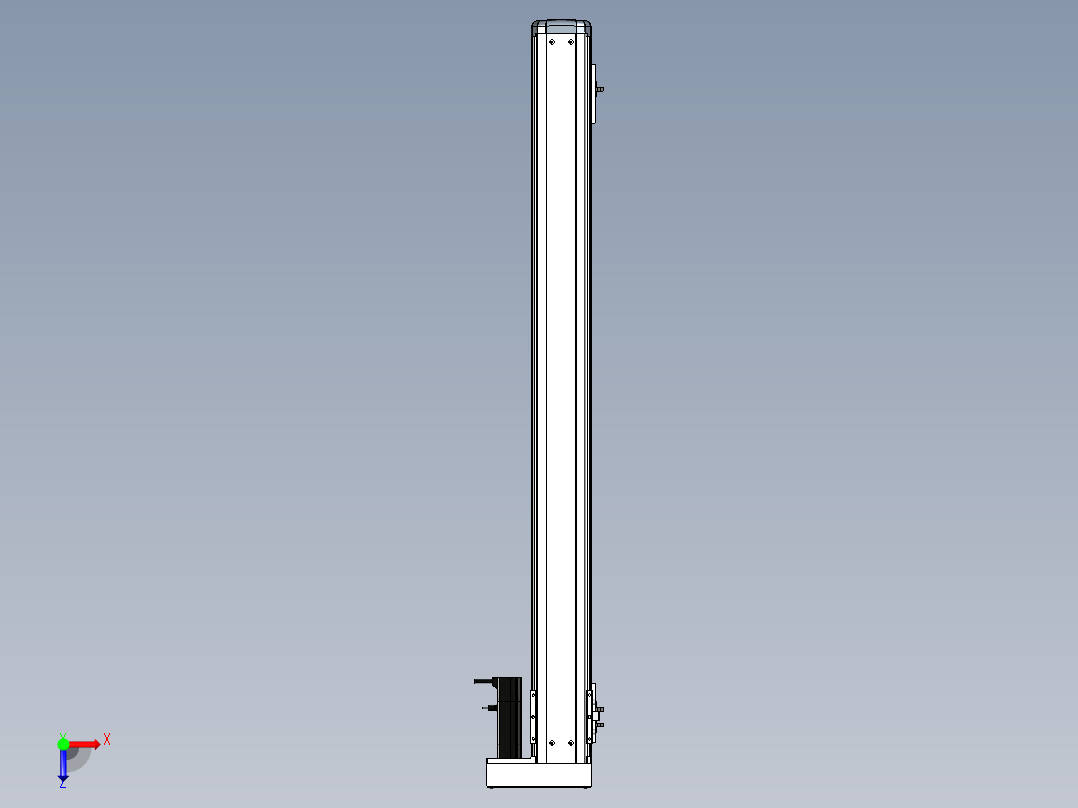Toyo东佑达直线模组-ETH12-1050-BR-100W+煞車俯视图